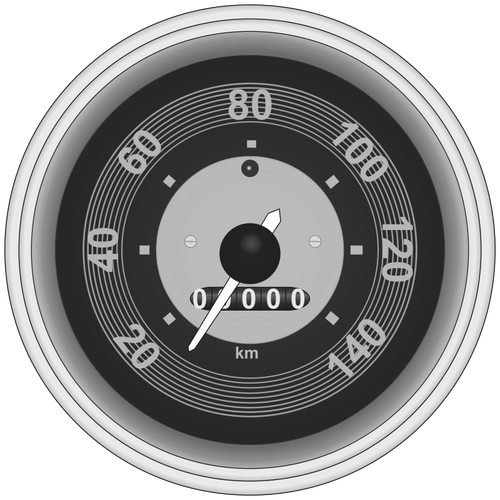 圆的车速表的说明