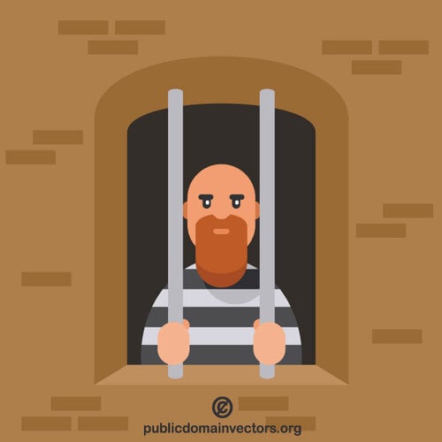 Convict in jail