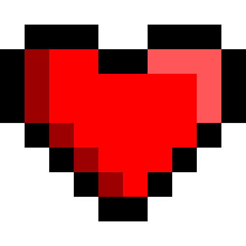 Corazón de pixel