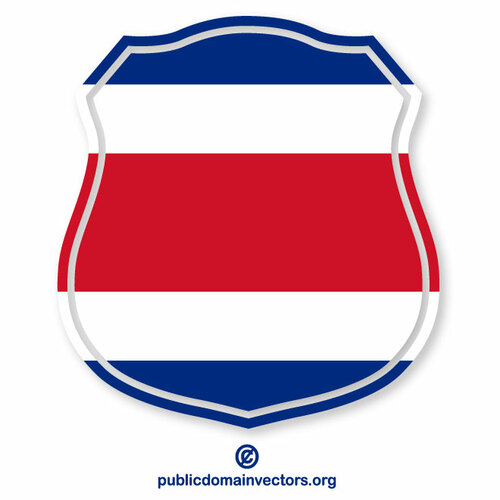 Costa Rica flag emblem