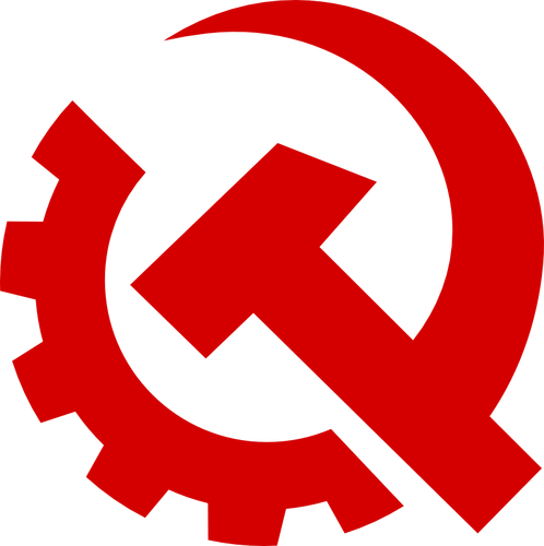 US signe parti communisme vector image