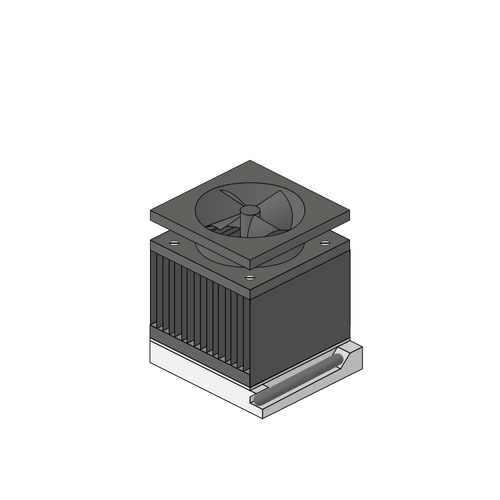 CPU ventilátor vektorový obrázek