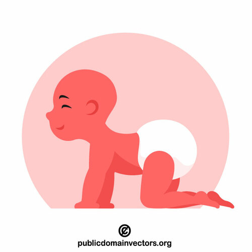 Crawling baby