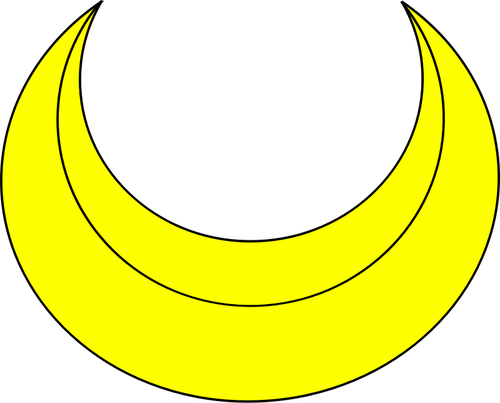 Crescent shape vector