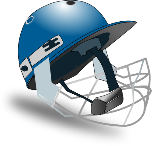 Векторное изображение шлема крикет