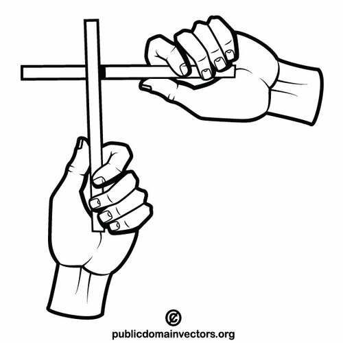 Крест, сделанный палками
