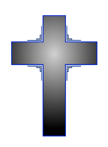 Vector image of cross