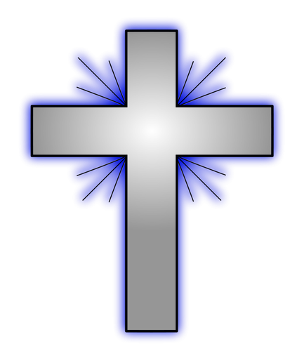 Vector illustration of a Christian cross