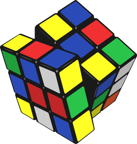 Rubiks kubus vectorillustratie