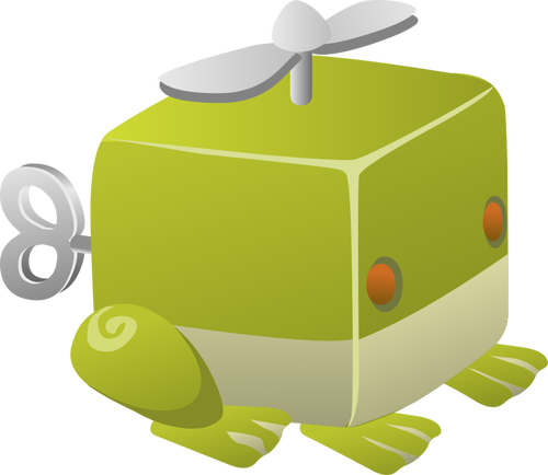 Zelená žába hračka