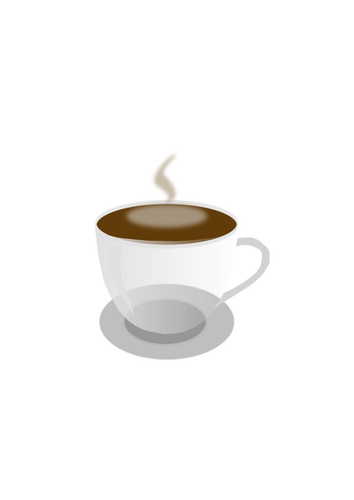 Plato y taza de café