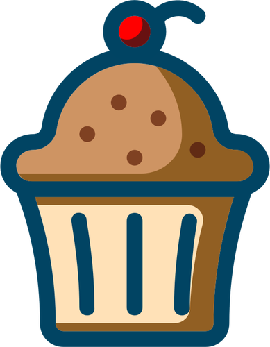 Wiśnia cupcake