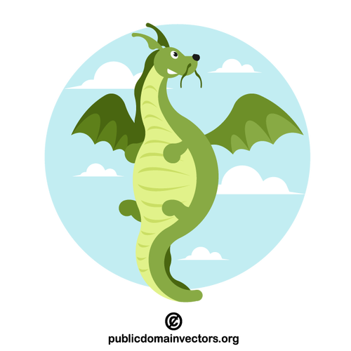 Lindo dragón verde