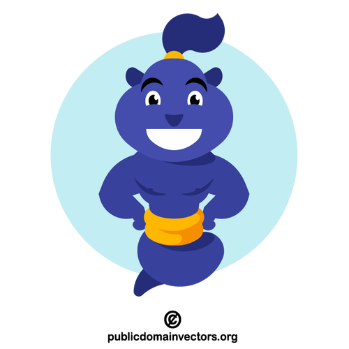 Cute genie character