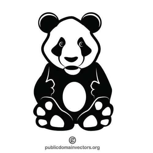 Urs panda vector miniaturi