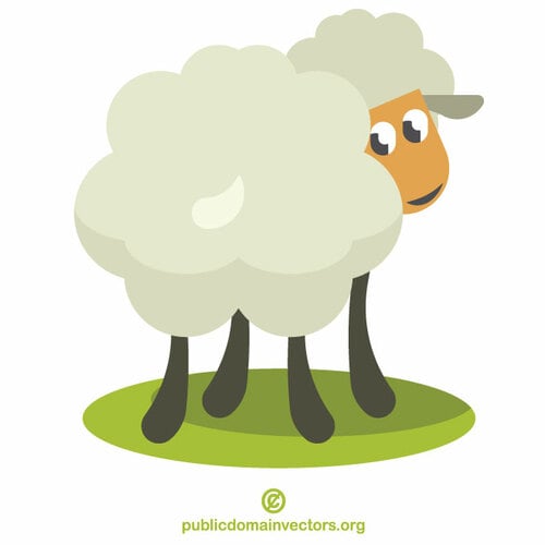 Cute sheep clip art