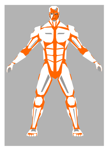 Cyborg vector image