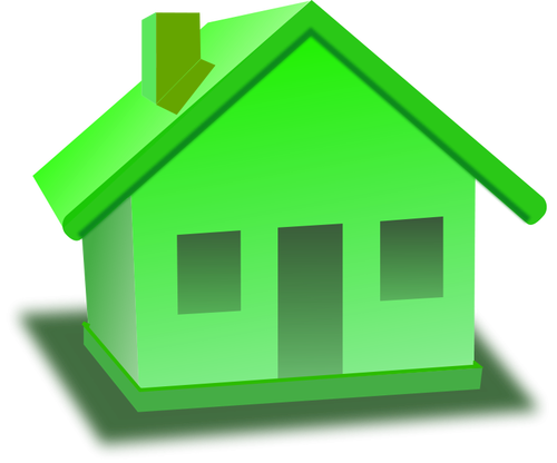 Green house icon vector image