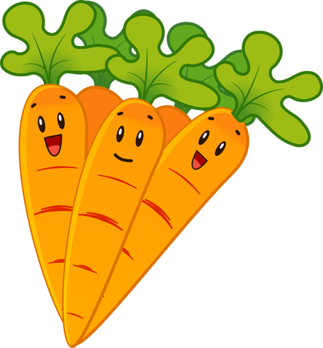 Smiling carrots