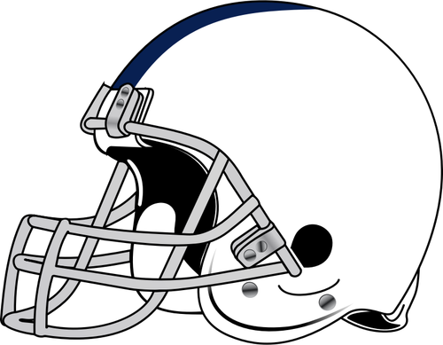 Dessin vectoriel de casque de football américain