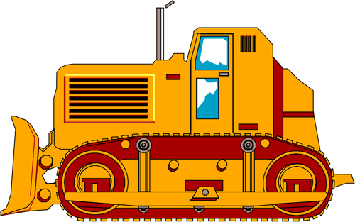 Bulldozer anläggningsmaskin