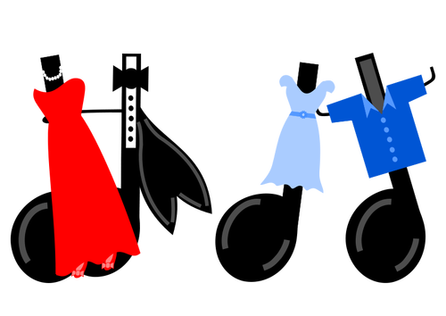 Notas musicales baile gráficos vectoriales