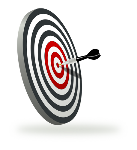 A target with dart