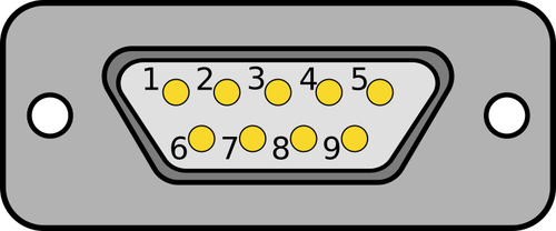 Conector de şasiu DB9