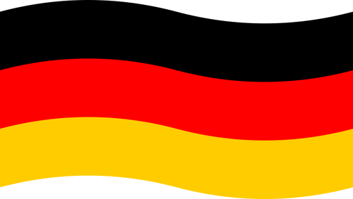 Bandera de gráficos vectoriales de Alemania