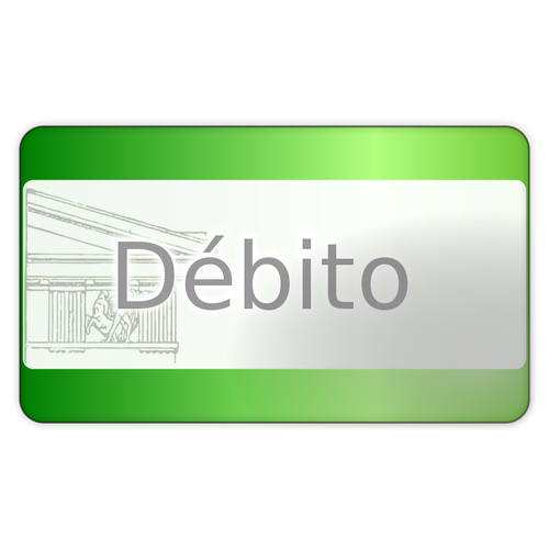 Débit carte Vector Icon