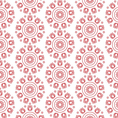 Decorative ornaments seamless pattern