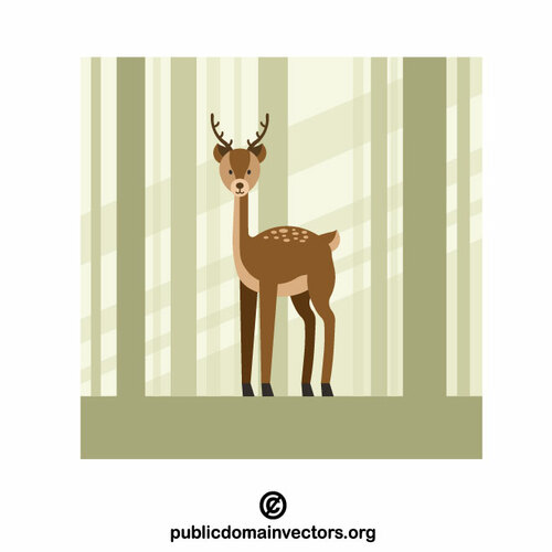 Deer in forest