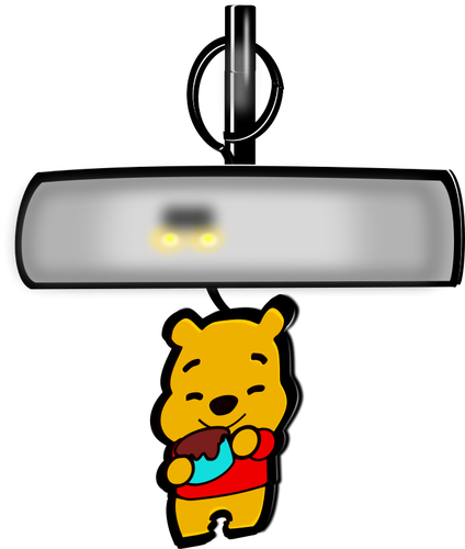 Winnie the Pooh hava temizleyici vektör çizim