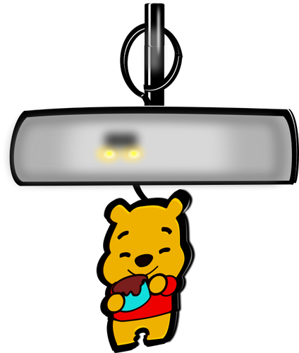 Winnie the Pooh air freshener vector illustration