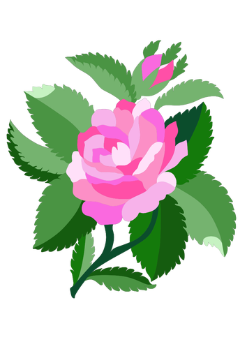 Design für die Damaszener rose