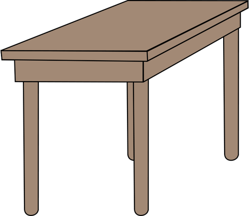 Student desk vector image