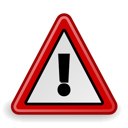 Imagen del símbolo de advertencia