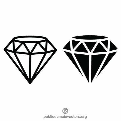 Diamond vector clip art graphics Public domain vectors