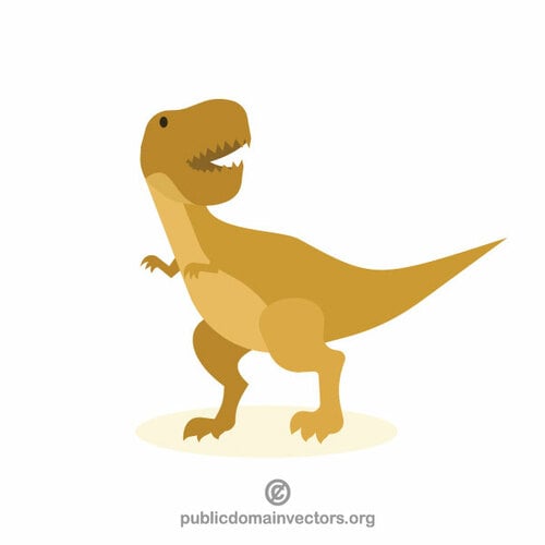 Gráficos de vector de dibujos animados de dinosaurios