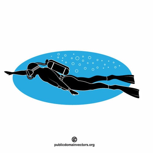 ClipArt di scuba diver