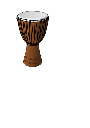 Skin-covered goblet drum
