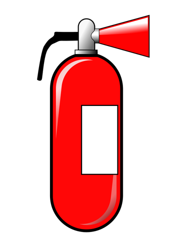 Fire extinguisher vector graphics