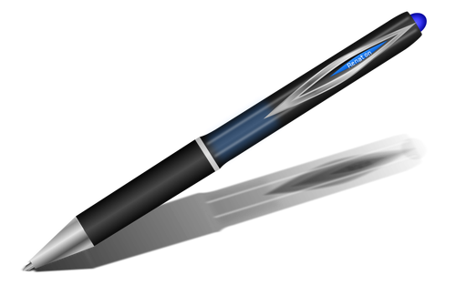 Blue pen vector image