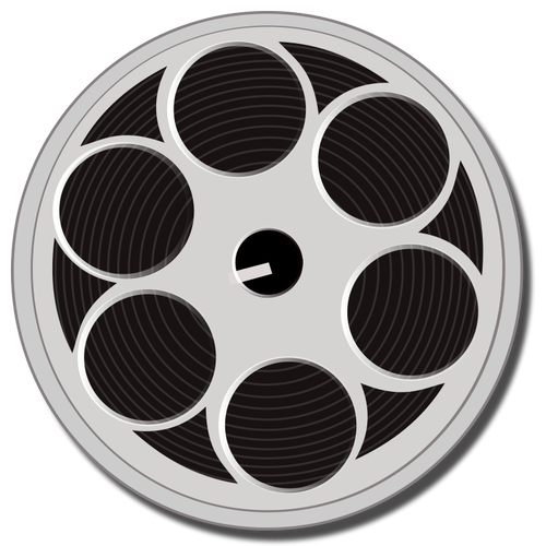 Film reel vector drawing