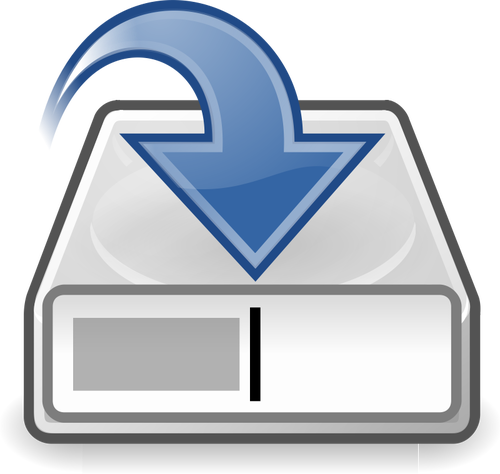 Save to disk computer OS icon vector drawing