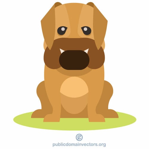 Dog cartoon clip art | Public domain vectors