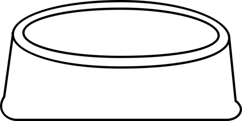 Vektortegning hunden plate