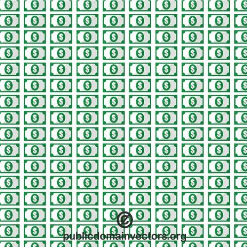 רקע דפוס עם שטרות של דולר