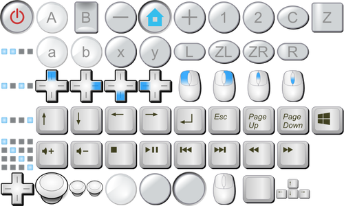 Collection of PC keyboard buttons