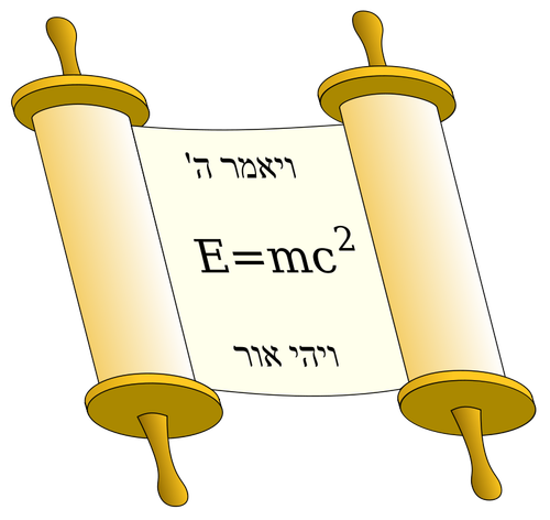 Tora Scroll met Einstein vergelijking vector